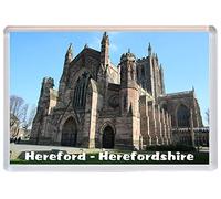 Baked Bean Store Hereford Cathedral - Herefordshire - 96 x 67mm Jumbo Fridge Magnet