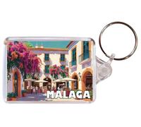 Baked Bean Store Malaga - Spain - Double Sided Keyring Artistic BBSKEY78