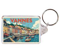 Baked Bean Store Vannes - France - Double Sided Keyring Artistic BBSKEY206