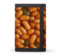 Baked Beans Food Funny Slim Trifold Wallet for Men Front Pocket Purse with Credit Card Holder