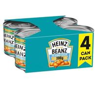 Baked Beans No Added Sugar in a Rich Tomato Sauce Great Value Pack 4x200g "Deliciousness that brings a smile" Gift Hamper Treat For All Occasions
