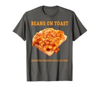 Baked Beans On Toast Outfit Ideas for Men & British Food T-Shirt, Men, Asphalt Grey, Large
