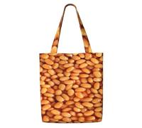 Baked Beans,Reusable Grocery Bags Shopping Tote Bags Large Capacity Canvas Shoulder bag