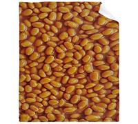 Baked Beans Throw Blanket - Super Soft Flannel Fleece Blanket for Gifts,Bedding Quilt Home Decor for Couch Sofa Bed All Season 40"x50" for Kids