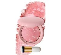 Baked Blush & Highlighter Powder, Pink Shimmer Blusher for Cheek Makeup, Creamy Lightweight Natural Finish, Long-Lasting Waterproof, for Mature & Light Skin (03)
