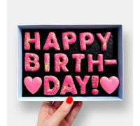 Baked by Steph - Happy Birthday! Gift Letterbox Message Iced Cookies