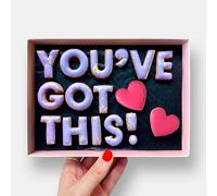 Baked by Steph - You've Got This Good Luck Gift - Letterbox Message Iced Cookies