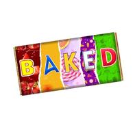 Baked Chocolate Bar Wrapper Novelty Funny Gift Present Valentines Day Birthday Xmas CH-9085 (without chocolate bar (wrapper only))