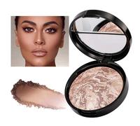 Baked Foundation For Mature Skin, Baked Balance Color Correcting Mineral Powder Foundation, Fine Shimmer Pearl Marble Finishing Foundation Finishing, Natural Makeup Effect Color Correcting 9g