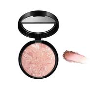 Baked Foundation For Mature Skin, Brighten Color Correcting Foundation Full Coverage, Buildable Light to Medium Illuminating Powder, Long-Lasting 24h Wear, Shimmer Natural Smooth Makeup (#02)