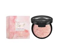 Baked Foundation for Mature Skin, Brightening Color Correcting Powder Foundation, Lasting Oil-control Natural Makeup, Blended with Tone, Suitable for All Skin Types (# 02)
