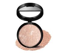 Baked Foundation for Mature Skin, Color Correcting Face Powder Foundation, Oil-Control & Waterproof Pressed Powder Makeup with Flawless Finish, 2-IN-1 Natural Highlighter for Women (Light Beige)