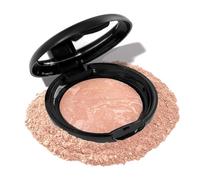 Baked Foundation For Mature Skin, Glow Marbleized Foundation Powder Palette, Buildable Light to Medium Illuminating Powder, Lasting Oil-control Shimmer Natural Smooth Makeup (D)
