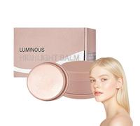Baked Highlighter Makeup, All in One Blusher and Cream Highlighter, Highly Pigmented, All Over Face Glow, Glow Balm Dewy, Shimmer Glow Finish Face Makeup for Women (Pearl Color)