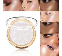 Baked Highlighter Powder Palettes Sheer Pearls Shimmers Shades Face Highlighter Makeup Highly Pigmented Makeup Palettes