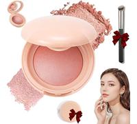Baked Highlighting Blush, Luminous Blush Powder-Multi-Use Formula, Soft Pinch Luminous Blus, Natural Finish, Buildable Color, Contour & Highlight For All Skin Tones (04#)
