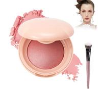 Baked Highlighting Blush, Soft Pinch Glitter Powder Blush, Natural Finish - Buildable Color, Long Last Natural Complexion, Highlight, Shape, Contour for All Skin Tones (05#)