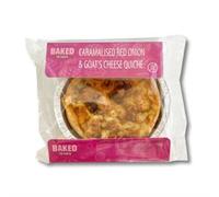 Baked to Taste Caramalised Red Onion & Goats Cheese Quiche 165g