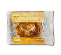 Baked to Taste Gluten Free Smoked Bacon and Mature Cheddar Quiche 160g