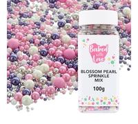 Baked with Love 100g Pink, Purple & Silver Sprinkles