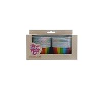 Baked with Love 60mm Rainbow Giant Baking Cups - 24 Pack