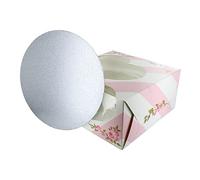 Baked with Love 90292 Heart Printed Cake Box and Board,10 Inch Windowed Valentines Treat Box,Pink,silver