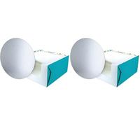 Baked with Love 90297Baked With Love Confetti Teal Printed Cake Box and Board, 10 Inch Colourful Windowed Treat Box and Silver Card For Birthday, Celebrations, Parties. 10" Box and Board (Pack of 2)