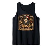 Baked with Love and A Little Chaos Funny Christmas Cat Tank Top