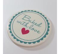 Baked With Love Ceramic Coaster Ornament