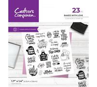 Baked With Love - Clear Acrylic Stamps by Crafter's Companion