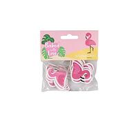 Baked With Love Flamingo Cupcake Picks, Vibrant Pink Flamingo Cake Decorations, Cake Toppers - 24 Pack