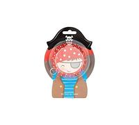 Baked with Love Pirates Baking Cupcake Cases, Greaseproof Paper Baking Cups - Pack of 50, White