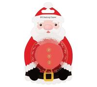 Baked with Love Santa Baking Cupcake Cases, Christmas Greaseproof Paper Baking Cups for Festive Holiday Treats - Pack of 25,Red
