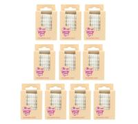 Baked With Love White Mini Cupcake Cases, 1000 30mm Baking Cups, Greaseproof Paper Cases for Mini Muffins, Fairy Cakes, and Cupcakes, 10 Packs of 100 Cases