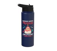 Baked with Passion Baking Cake Decorator Stainless Steel Insulated Water Bottle