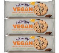 Bakehouse Vegan Cookies Biscuits Luxury Selection, 3 Mixed Raspberry & Pistachio, Chocoalate & Orange and Cocoa & Hazelnut 220g each by Zamfoods, Gift pack for all Occasions (3, Chocolate Orange)