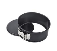 Bakeley Springform Pan 6.5" Nonstick Cheesecake Pan with Removable Bottom Round Baking Cake Pie Mold for Oven 6.5" x 6.5" Black