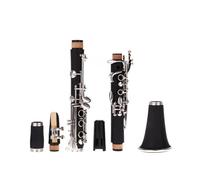 Bakelite 17 Key Bb Flat Clarinet Nickel Plating With Case And Cloth Gloves 10 Reeds Accessories Clarinet for Beginner