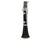 Bakelite Clarinet Bell Mouth - Black Pipe Accessory with Copper Nickel-Plated Hoop for B Flat Clarinets