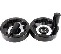 Bakelite Handwheel,8-25mm Bore Foldable Rotating Handle Machine Tool,for lathes, milling machines 1pcs(200x18x6mm)