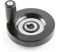 Bakelite Lathe Handwheel, 8-22mm Bore Removable Rotating Handle, for lathes milling machines and grinders(200x18x6mm)