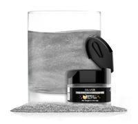 Bakell Beer & Beverage Glitter| Jar | Edible Food Grade Beer Glitter, Cocktail Glitter & Beverage Glitter Silver 4 Gram