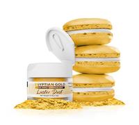 Bakell Egyptian Bright Gold Metallic Edible Luster Dust, 4G Jar | Food Grade Decorating Glitters & Dusts For Dessert, Foods & Drinks Egyptian Gold