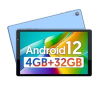 BAKEN 10 Inch Tablet, Android 12 Tablets, 4(2+2) GB RAM, 32GB ROM, 1280x800 IPS HD Touchscreen, Quad Core Processor, GMS, WiFi 6, 6000mAh Battery, Bluetooth Tablet PC, Dual Camera, Games(Blue)