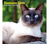 Baker and Bray Siamese Cats Calendar 2027, Large | Large square 16-month wall calendar, ideal as a Siamese Cats gift.