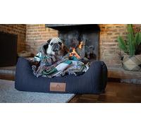 Baker and Bray - The Comfort - Eco Friendly Luxury Dog Bed European Made, Orthopaedic Memory Foam, Removable Washable Covers, Navy Blue (Small/Medium) Max Dog Weight 14 kg.
