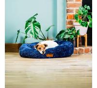 Baker and Bray - The Donut - Eco Friendly Luxury Calming Donut Dog Bed, Navy Blue, Machine Washable (Small 60 cm Diameter 20 cm Rim)