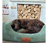 Baker and Bray - The Ultimate - Eco Friendly Orthopaedic Luxury Dog Bed. Handmade in Europe. Sage Green (Large/Extra-Large up to 35 kg).