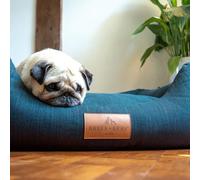 Baker and Bray - The Ultimate - Eco Friendly Orthopaedic Luxury Dog Bed. Handmade in Europe. Teal Blue Green (XX-Large up to 60 kg).
