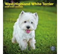 Baker and Bray West Highland White Terrier Calendar 2026, Large Square Wall Calendar, 16 Month, West Highland White Terrier Gift Dog Calendar.